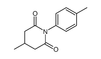 2,6-Piperidinedione, 4-methyl-1-(4-methylphenyl) Structure