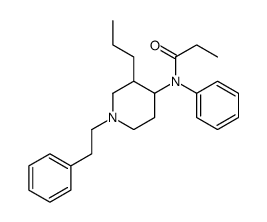 N-phenyl-N-[1-(2-phenylethyl)-3-propylpiperidin-4-yl]propanamide Structure