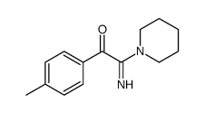 2-imino-1-(4-methylphenyl)-2-piperidin-1-ylethanone结构式