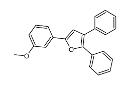 5-(3-methoxyphenyl)-2,3-diphenylfuran结构式