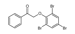 1-phenyl-2-(2,4,6-tribromophenoxy)ethanone结构式