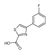 4-(3-氟-苯基)-噻唑-2-羧酸结构式