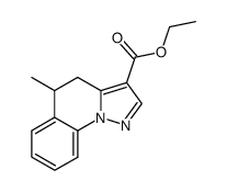 5-Methyl-4,5-dihydro-pyrazolo[1,5-a]quinoline-3-carboxylic acid ethyl ester结构式