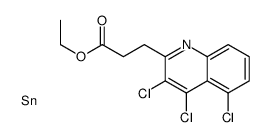 ethyl 3-(3,4,5-trichloroquinolin-2-yl)propanoate,tin Structure