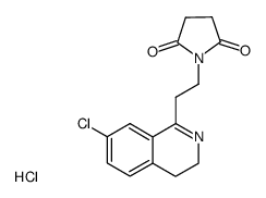 1-[2-(7-Chloro-3,4-dihydro-isoquinolin-1-yl)-ethyl]-pyrrolidine-2,5-dione; hydrochloride结构式