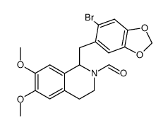 1-(6-bromo-benzo[1,3]dioxol-5-ylmethyl)-2-formyl-6,7-dimethoxy-1,2,3,4-tetrahydro-isoquinoline结构式