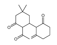 2-(2-acetyl-5,5-dimethyl-3-oxocyclohexyl)cyclohexane-1,3-dione结构式