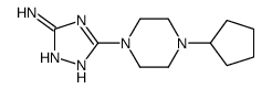 3-(4-cyclopentylpiperazin-1-yl)-1H-1,2,4-triazol-5-amine Structure