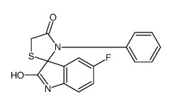 5'-fluoro-3-phenylspiro[1,3-thiazolidine-2,3'-1H-indole]-2',4-dione结构式