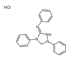 N,1,4-triphenyl-1,5-dihydro-1,2,4-triazol-1-ium-3-amine,chloride Structure