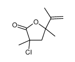 3-chloro-3,5-dimethyl-5-prop-1-en-2-yloxolan-2-one Structure