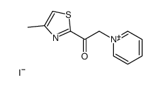 1-(4-methyl-1,3-thiazol-2-yl)-2-pyridin-1-ium-1-ylethanone,iodide Structure