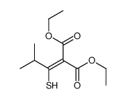 diethyl 2-(2-methyl-1-sulfanylpropylidene)propanedioate结构式