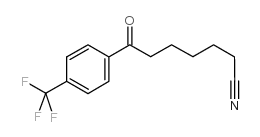 7-OXO-7-(4-TRIFLUOROMETHYLPHENYL)HEPTANENITRILE结构式