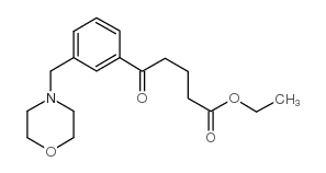 ETHYL 5-[3-(MORPHOLINOMETHYL)PHENYL]-5-OXOVALERATE structure