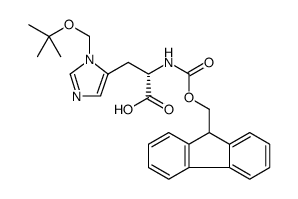 Fmoc-His(Bum)-OH结构式