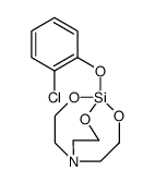 2,8,9-Trioxa-5-aza-1-silabicyclo[3.3.3]undecane, 1-(2-chlorophenoxy)结构式