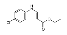 1H-Indole-3-carboxylic acid, 5-chloro-, ethyl ester结构式