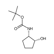tert-butyl N-[(1S,2R)-2-hydroxycyclopentyl]carbamate Structure