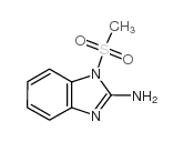 1-methylsulfonylbenzimidazol-2-amine结构式