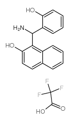 1-[amino-(2-hydroxyphenyl)methyl]naphthalen-2-ol,2,2,2-trifluoroacetic acid结构式