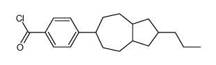 4-(2-propyl-1,2,3,3a,4,5,6,7,8,8a-decahydroazulen-6-yl)benzoyl chloride结构式