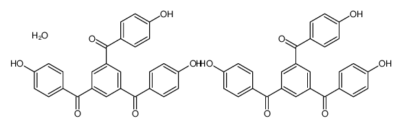 [3,5-bis(4-hydroxybenzoyl)phenyl]-(4-hydroxyphenyl)methanone,hydrate结构式