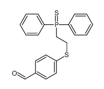 4-(2-diphenylphosphinothioylethylsulfanyl)benzaldehyde结构式