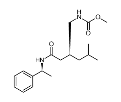 Carbamic acid, N-[(2S)-4-methyl-2-[2-oxo-2-[[(1S)-1-phenylethyl]amino]ethyl]pentyl]-, methyl ester Structure