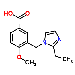 3-[(2-Ethyl-1H-imidazol-1-yl)methyl]-4-methoxybenzoic acid Structure