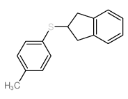 1H-Indene,2,3-dihydro-2-[(4-methylphenyl)thio]- Structure