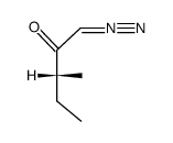 (R)-1-diazo-3-methyl-pentan-2-one结构式