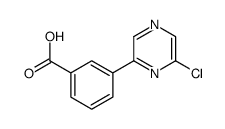 3-(6-chloropyrazin-2-yl)benzoic acid Structure