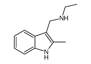 Ethyl-(2-methyl-1H-indol-3-ylmethyl)-amine结构式