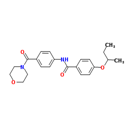 4-sec-Butoxy-N-[4-(4-morpholinylcarbonyl)phenyl]benzamide结构式