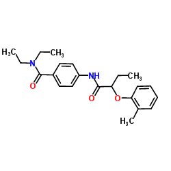 N,N-Diethyl-4-{[2-(2-methylphenoxy)butanoyl]amino}benzamide Structure