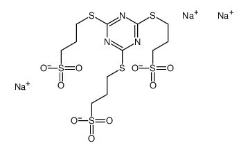 3,3',3''-[1,3,5-triazine-2,4,6-triyltris(thio)]trispropane-1-sulphonic acid, sodium salt结构式