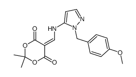 5-(((1-(4-methoxybenzyl)-1H-pyrazol-5-yl)amino)methylene)-2,2-dimethyl-1,3-dioxane-4,6-dione picture