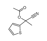 1-cyano-1-(thiophen-2-yl)ethyl acetate Structure