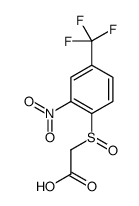 2-[2-nitro-4-(trifluoromethyl)phenyl]sulfinylacetic acid结构式