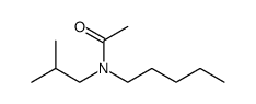 Acetamide, N-(2-methylpropyl)-N-pentyl Structure
