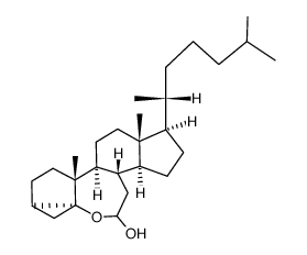 3α,5-cyclo-6-oxa-B-homo-5α-cholestan-7-ol Structure