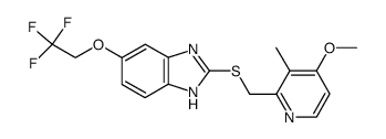 2-[(4-methoxy-3-methyl-pyridin-2-yl)methylthio]-5-(2,2,2-trifluoroethoxy)-1H-benzimidazole结构式