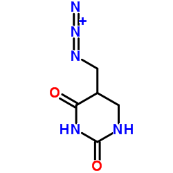 5-(Azidomethyl)dihydro-2,4(1H,3H)-pyrimidinedione Structure