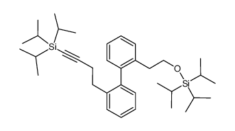 4-[2'-(2-triisopropylsilyloxyethylphenyl)phenyl]-1-triisopropylsilylbut-1-yne Structure