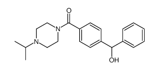 [4-(hydroxy-phenyl-methyl)-phenyl]-(4-isopropyl-piperazin-1-yl)-methanone结构式