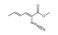 (2Z,4E)-methyl 2-azidohexa-2,4-dienoate结构式