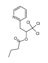 2-butyryloxy-1,1,1-trichloro-3-pyridin-2-yl-propane Structure