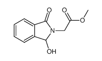 (1-Hydroxy-3-oxo-1,3-dihydro-isoindol-2-yl)-acetic acid methyl ester结构式