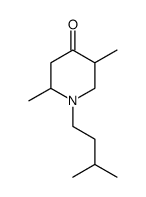 1-isopentyl-2,5-dimethyl-piperidin-4-one结构式
